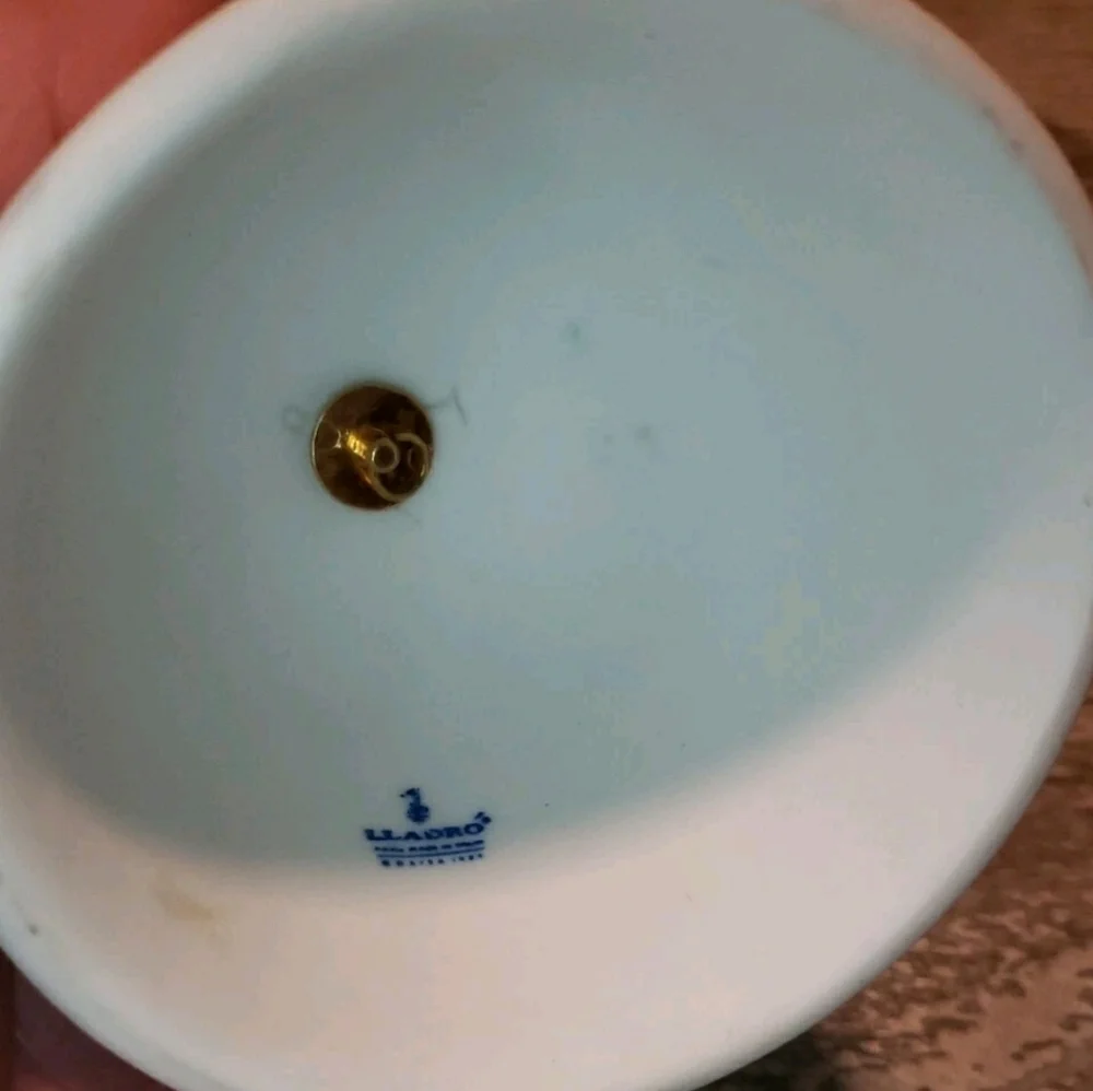 Vtg Lladro 1989 Christmas Bell (Missing Clapper)  1991 Ornament (Missing Top)